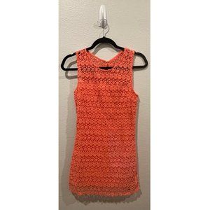 HOLLISTER Coral Floral Lace Dress